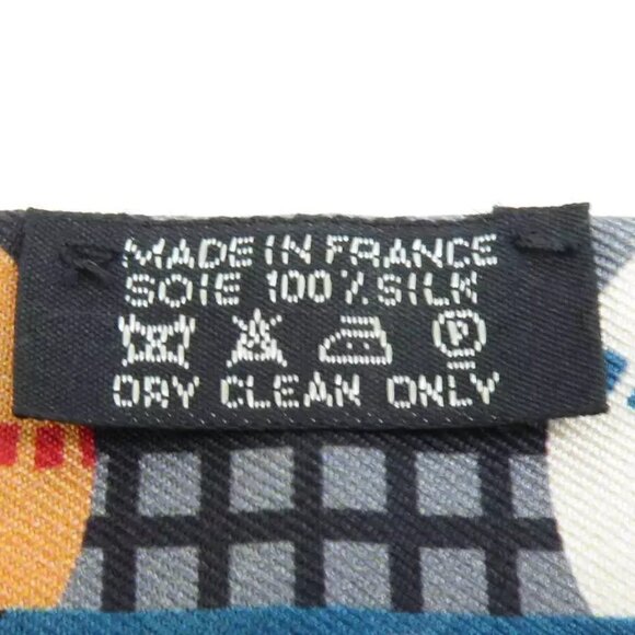 HERMES Twilly Ribbon Scarf Gray/Multicolor Silk - - Picture 7 of 7